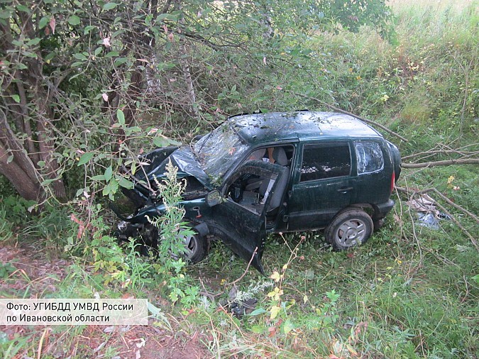 На утренней дороге в Ивановской области разбилась «Шевроле Нива» фото 2