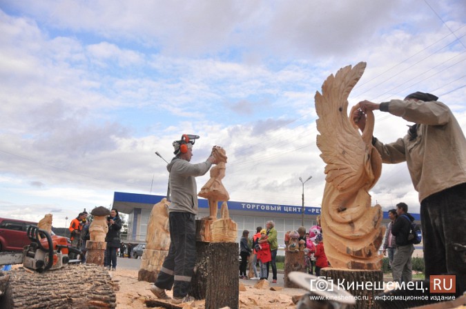 В Кинешме с успехом прошел мастер-класс скульпторов по дереву фото 23