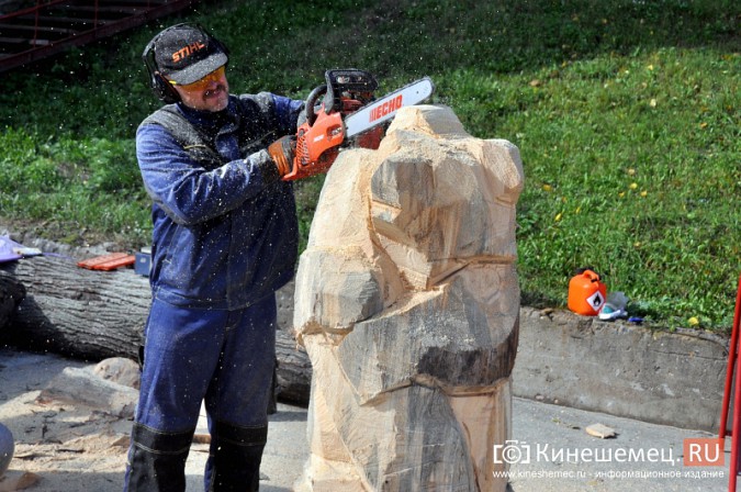 В Кинешме с успехом прошел мастер-класс скульпторов по дереву фото 9