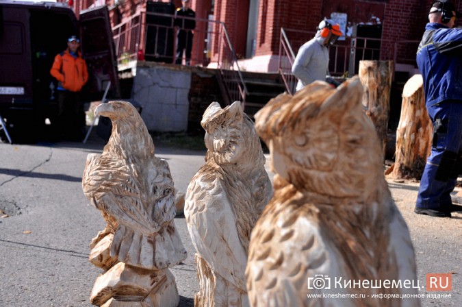 В Кинешме с успехом прошел мастер-класс скульпторов по дереву фото 7