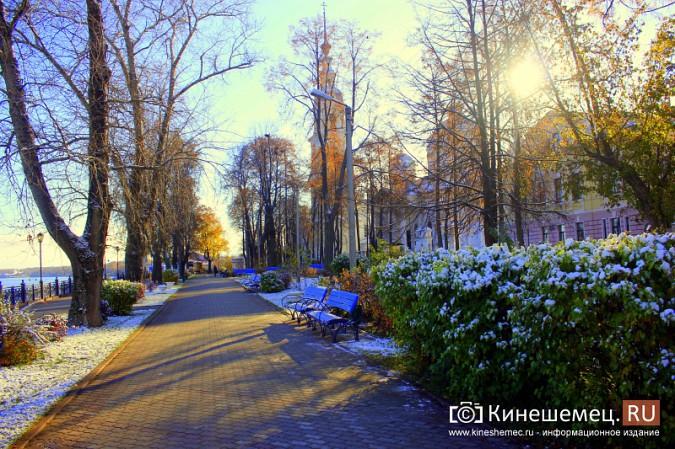 Кинешма похорошела вместе с первым снегом фото 11