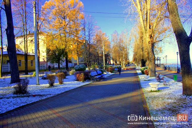 Кинешма похорошела вместе с первым снегом фото 10