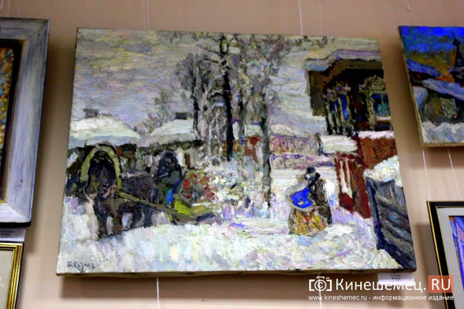 «Яркие краски холодной зимы» засияли в кинешемском художественном салоне фото 8