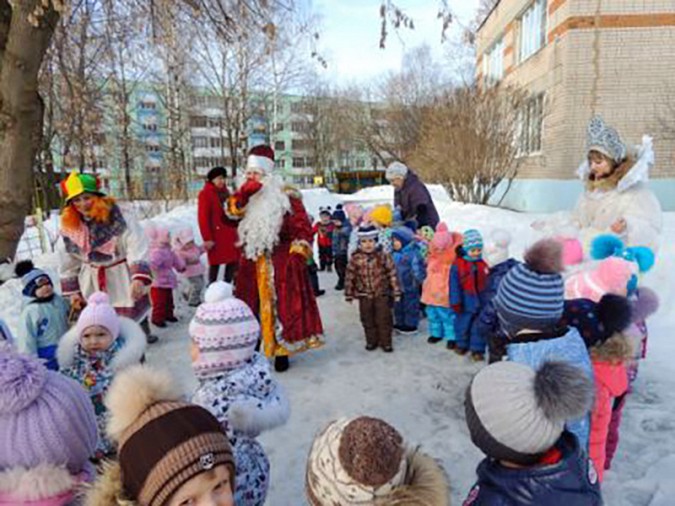 В кинешемском детском саду весело сожгли чучело Масленицы фото 2