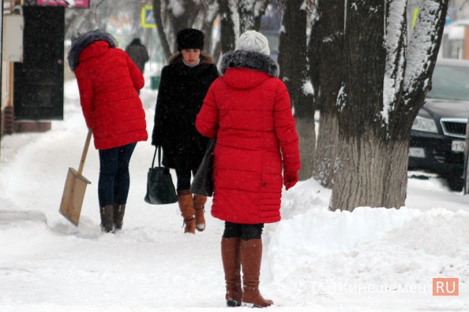 Кинешму засыпало снегом фото 4
