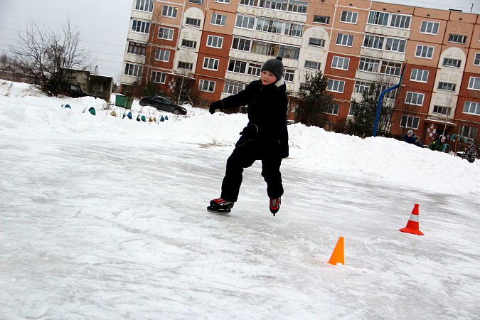 В Кинешме прошли соревнования по бегу на коньках фото 11