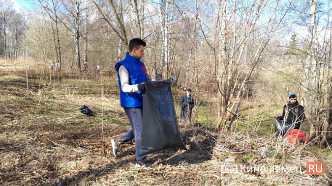 Кинешемская молодежь прибралась возле «Нардома» фото 5