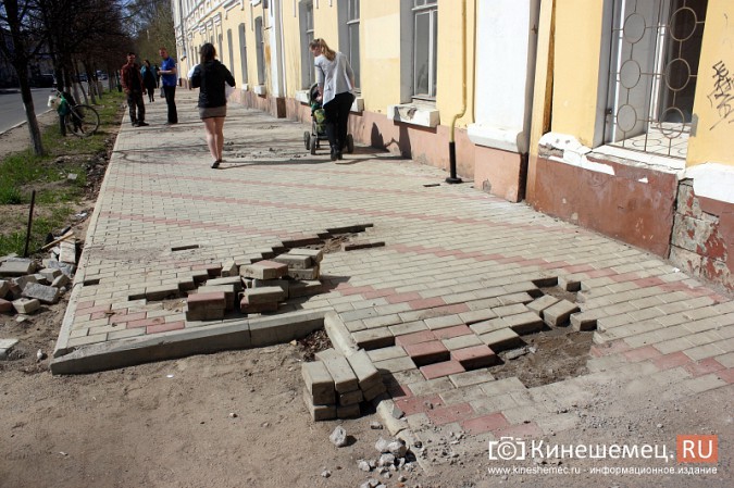 Кинешемцы с тревогой ожидают очередного ремонта тротуаров в центре города фото 4