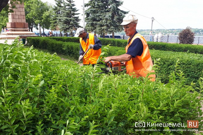 В преддверии Дня города в Кинешме приводят в порядок Волжский бульвар фото 5