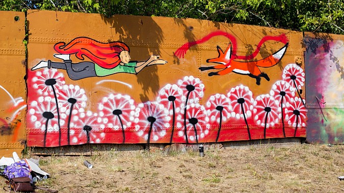 В Кинешме уличные художники разукрасили улицу Плесскую фото 72