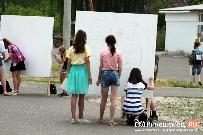 В Кинешме уличные художники разукрасили улицу Плесскую фото 38