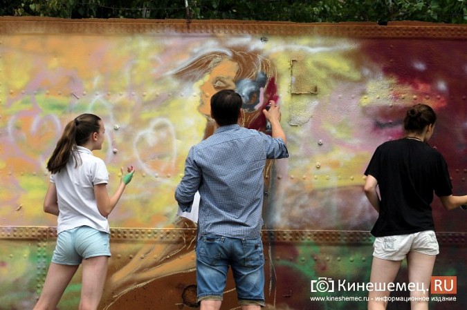 В Кинешме уличные художники разукрасили улицу Плесскую фото 21