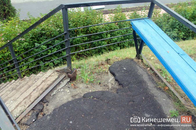 Мэрия Кинешмы обещает обустроить три лестницы на Волжском бульваре фото 5