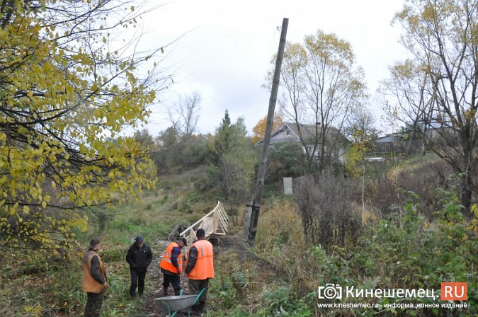 В Кинешме восстановили мост через речку Козлиху фото 13