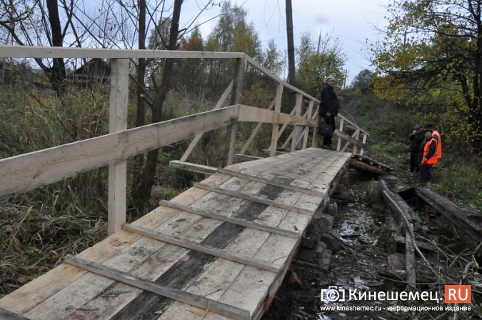 В Кинешме восстановили мост через речку Козлиху фото 5