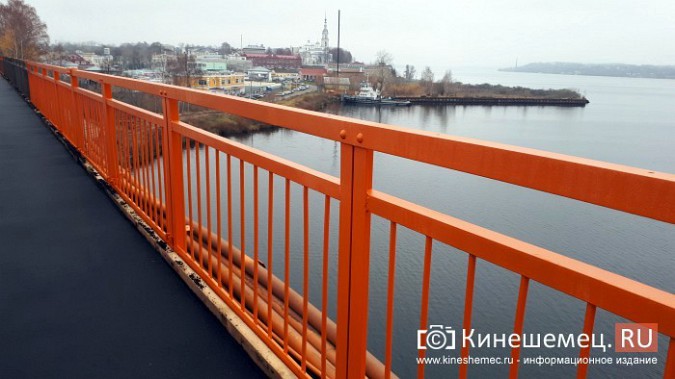 Кинешемский Никольский мост заиграл оранжевыми красками фото 11
