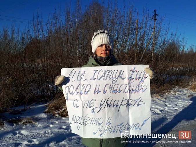 Жители Кинешмы и Заволжска вышли на пикет против строительства могильника химотходов фото 6