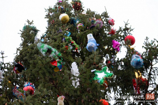 В центре Кинешмы украшают главную новогоднюю елку фото 5