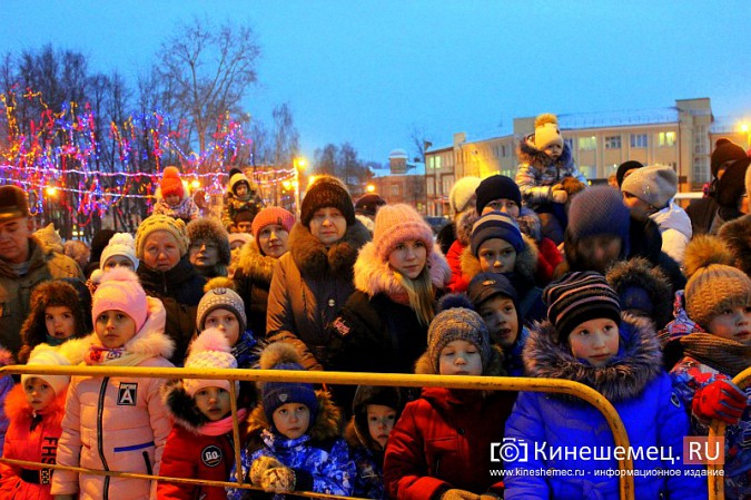 В Кинешме зажгли главную новогоднюю елку фото 6