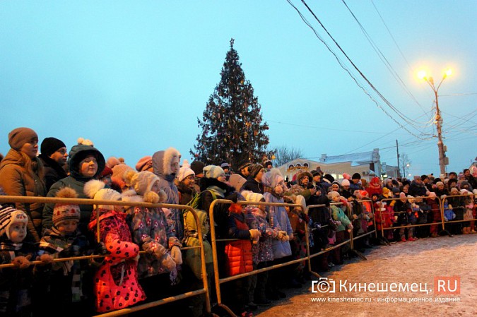 В Кинешме зажгли главную новогоднюю елку фото 8