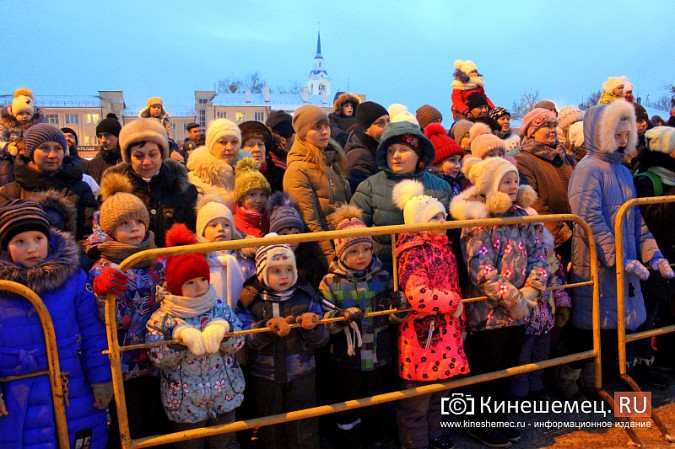 В Кинешме зажгли главную новогоднюю елку фото 5