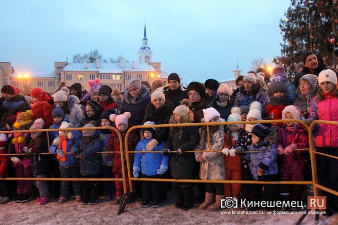 В Кинешме зажгли главную новогоднюю елку фото 2