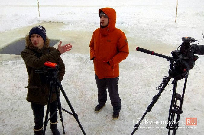 Первый канал снял в Кинешме репортаж о провалившемся под лед рыбаке фото 4