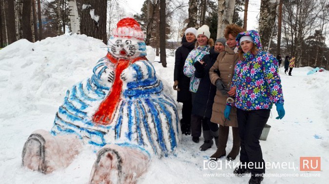 Битва снеговиков: в Кинешме прошел конкурс на лучшую скульптуру из снега фото 21