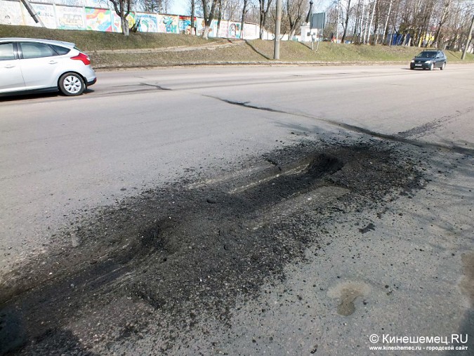 В Кинешме начали «жидкий» ремонт дорог фото 21