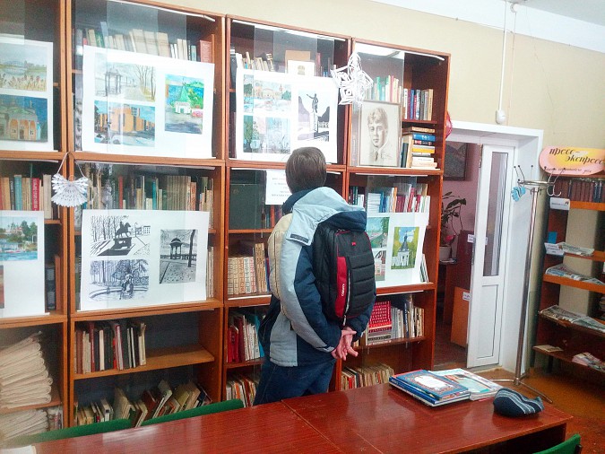 В библиотеке №2 открылась выставка работ ДХШ фото 4