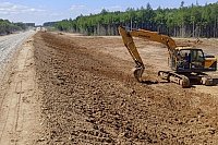 Продолжается строительство автомобильной дороги Жажлево - Ильинское