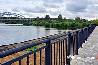 На стрелке у Никольского моста готова велодорожка, высажены зеленые насаждения