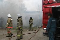 В воскресенье вечером в Кинешме тушили пожар