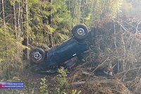 ГИБДД выясняет, кто из 2-х пьяных мужчин управлял перевернувшимся под Заволжском «ВАЗом»