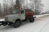 В Кинешме УГХ очищает дороги от выпавшего снега