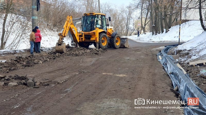 В Кинешме идёт капитальный ремонт дороги к мосту через Казоху