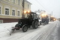 Техника и работники УГХ Кинешмы устраняют последствия очередного снегопада