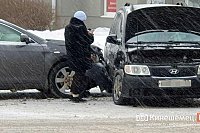 На перекрестке ул.им.Горького и Фрунзе столкнулись Toyota и Hyundai
