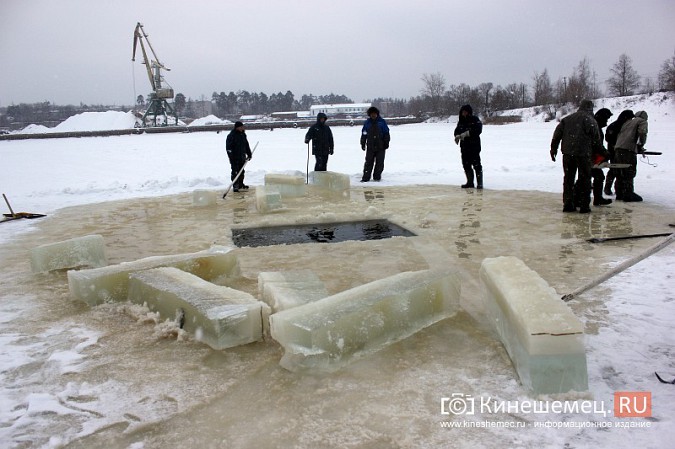 В Кинешме крещенскую купель по традиции организуют у Кузнецкого моста