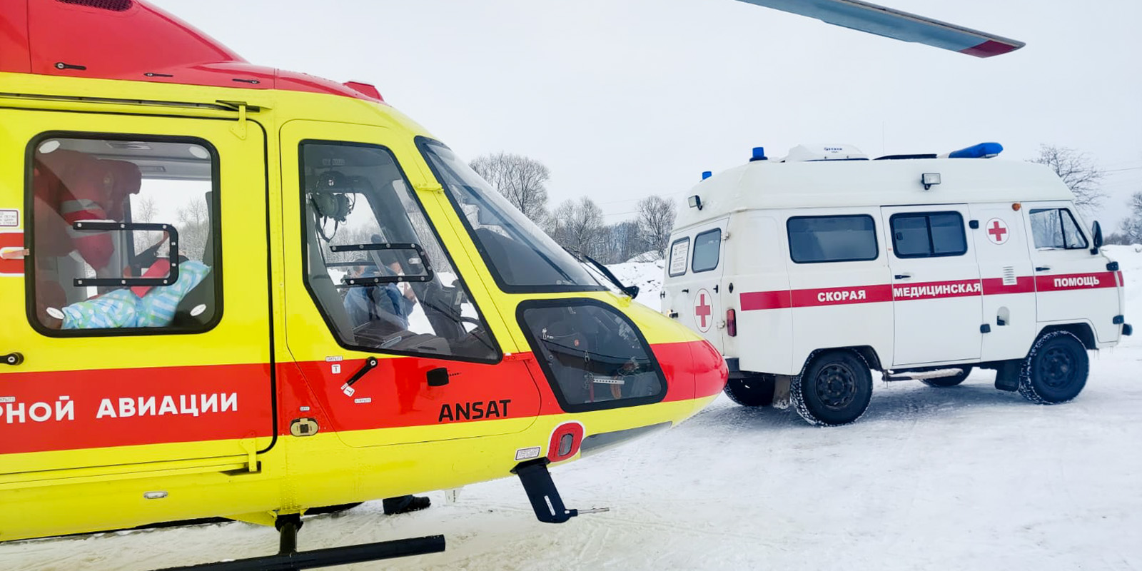 Санитарная авиация Ивановской области совершила первый спасательный вылет в этом году