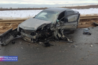 На дороге Вичуга-Приволжск полуприцеп грузовика протаранил «Киа Рио»