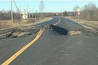 В Родниковском районе развалилась новая дорога, которую ремонтировали по федеральному проекту