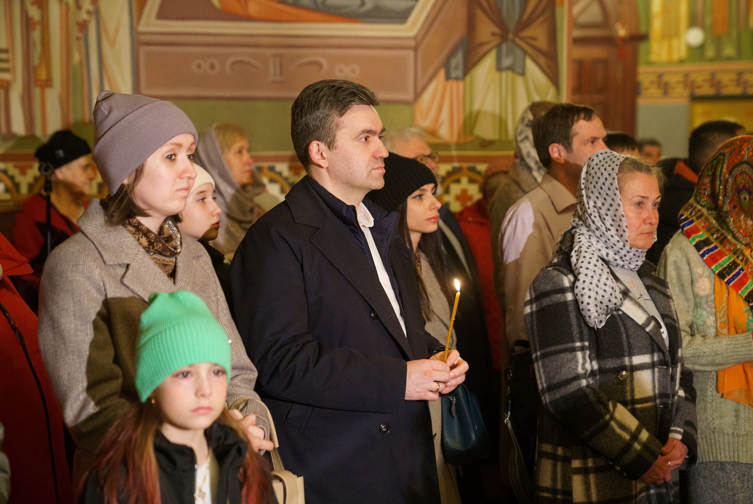 Станислав Воскресенский встретил Пасху вместе с ивановцами в Успенском кафедральном соборе