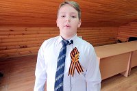 Ученик 3-го класса Ярослав Сиротин проникновенно прочитал стихотворение Мусы Джалиля о войне