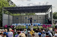 В микрорайоне «Автоагрегат» прошёл праздник, посвящённый Дню защиты детей