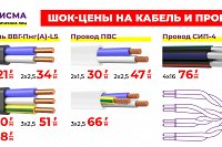 Строительный гипермаркет ДИСМА предлагает покупателям отличные цены на кабель и провод