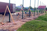 На «Автоагрегате» продолжается строительство спортивной площадки