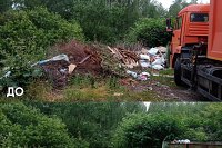 С кинешемских свалок вывезли еще 750 кубических метров веток и мусора