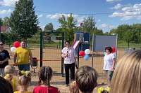 В Наволоках открыли спортплощадку, построенную по программе поддержки местных инициатив