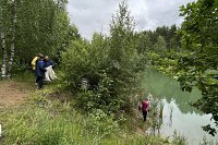 На «Голубом озере» под Наволоками провели экологический субботник